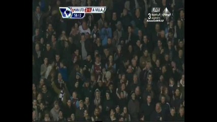01.02.2011 Манчестър Юнайтед 2 - 1 Астън Вила гол на Дарън Бент 