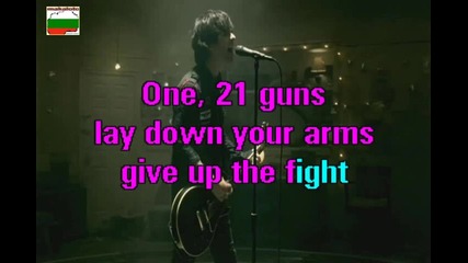 Green Day - Twenty One Guns - karaoke 