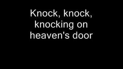 guns and roses - knocking on heavens door lyrics