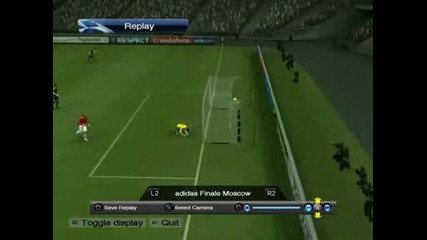 Pes 2009 : Гол на Кристияно Роналдо 2 !