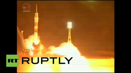 Kazakhstan: Russian Soyuz rocket launches astronauts to ISS after two-month delay