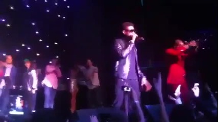 Usher Justin Bieber performing - Scooter's 30th B'day Party