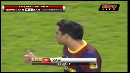 25.09.2010 Атлетик Билбао 0 - 2 Барселона гол на Шави 