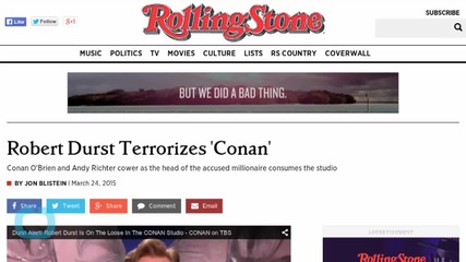 Robert Durst Terrorizes 'Conan'