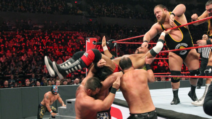Lucha House Party vs. Heavy Machinery vs. The B-Team vs. The Revival - Four Corners Tag Team Match: Raw, Feb. 4, 2019