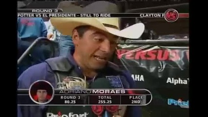 Tulsa Adriano Moraes chats with Leah Garcia in round 3 