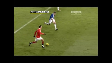 Манчестър Юнайтед - Блекбърн 7 - 0 гол на Бербатов