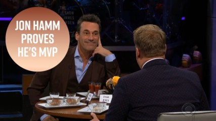 Jon Hamm is the all-time winner of James Corden's Spill Your Guts