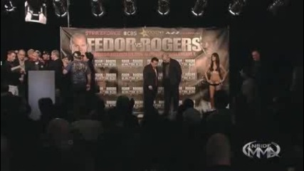 Mma - Strikeforce & M - 1 Global : Fedor vs Rogers - Weigh - In 