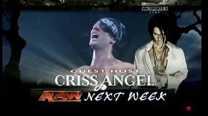 Wwe Raw Next Week Guest Host Criss Angel