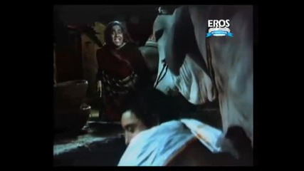 Nargis with Raj Kumar in romantic scene Mother India 
