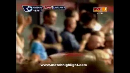 19.09 Арсенал - Уигън 2:0 - Втори гол на Вермаелен