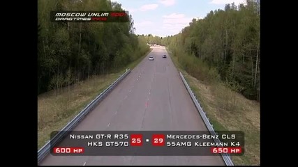 Nissan Gt-r Hks vs Mercedes-benz Cls55 Amg Kleemann