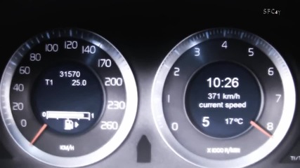 Worlds Fastest Volvo S60 acceleration 100-383 km_h (+800ps, Awd)
