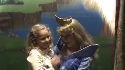 Meeting the princess at Disney Land Paris