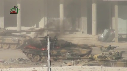 сирия rebels using Rpg-29 to destroy Saa T-72