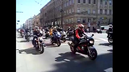 Рокерско шествие Невский проспект- Москва