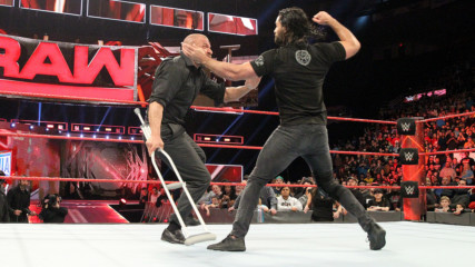 Seth Rollins attacks Triple H: Raw, March 13, 2017