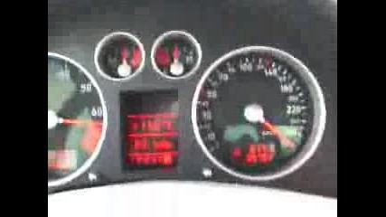 Audi Tt 3.2 Dsg 280 kmh topspeed and launch control