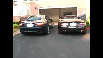 Aston Martin Db9 and Maserati Granturismo - Звук