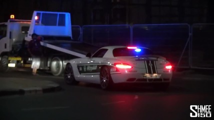 Dubai Police Supercars in Action - Brabus B63s, Aventador, Sls, Bentley Conti Gt