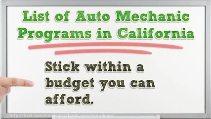 Best Auto Mechanic Schools in San Diego