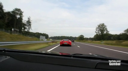 Ferrari Ff vs 458 Italia - Gear up, Gear down