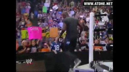 Wwe Raw 9 13 2010 - Randy Orton vs. John Cena Tables match Part 1 2