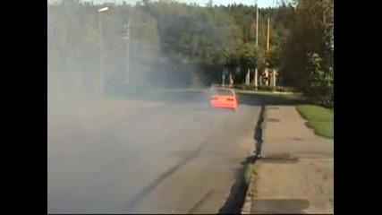 Bmw E30 Turbo burnout