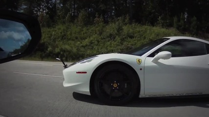 Underground Racing Twin Turbo Ferrari 458 Italia vs 2012 Lamborghini Aventador Lp700-4