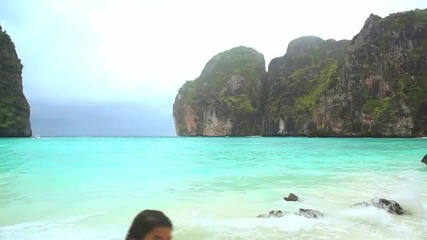 Най - красивия плаж Maya Bay, намиращ се в Thailand (hd) (не е за изпускане)