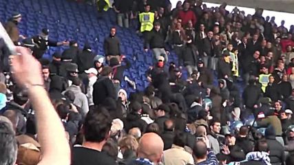 Бой между тифозите на Рома и Лацио - Riots Derby Roma Against Lazio Rissa Tifosi