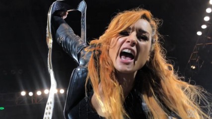 Becky Lynch sends Ronda Rousey a message from Nottingham, England