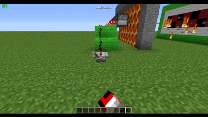 Машина за изтрелване на огнени стрели в Minecraft