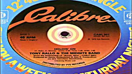 Tony Rallo- Holdin' On