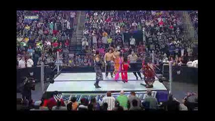 Carlito, Primo and Brie Bella vs Miz, Morrison and Nikki Bella [hq]