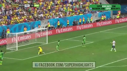 1/8 финал: Франция 2 – 0 Нигерия // F I F A World Cup 2014 // France 2 – 0 Nigeria // Highlights