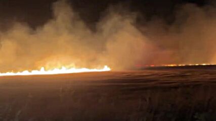 Пожар горя във вилна зона „Каптажа”