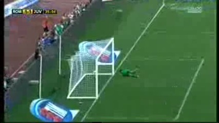 Рома - Ювентус 1 - 1 Де Роси Гол
