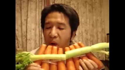 Голям зеленчуков музикален инструмент ! 