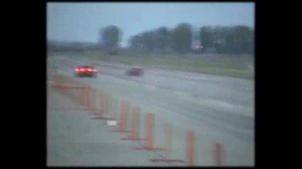 Honda Civic turbo 9.77 243km/h Vs. Dodge Viper Drag Race 