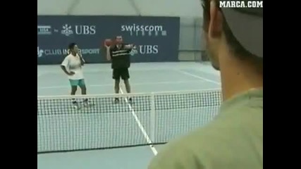 тренировката на Federer 