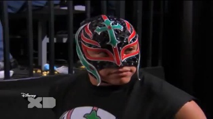 Wwe Superstar Rey Mysterio guest stars on the Disney Xd hit television show Zeke and Luther 