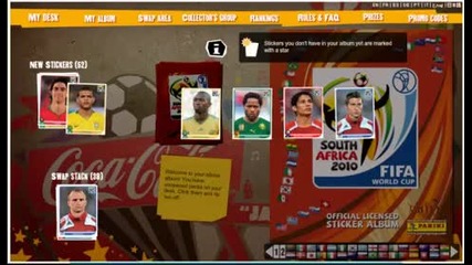 Opening 26 packs Of Panini World Cup 2010 Virtual Sticker Album 
