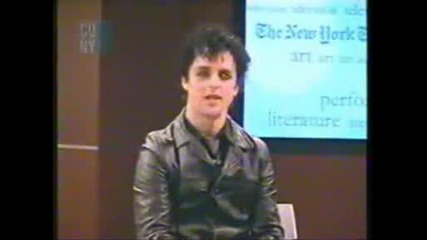 Интервю С Billie Joe Armstrong в Times Talk (част 1)