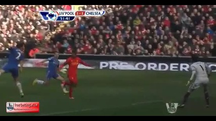Liverpool vs Chelsea 1-1 Daniel Sturridge 52'