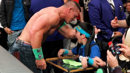 John Cena shares a special moment with Make-A-Wish kid Eyad: Raw, Feb. 12, 2018