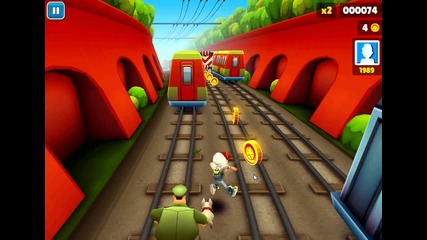 Subway Surfers Epizode #12 (извинете,че е малък но играя от 1 ден)