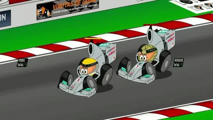 F1: Анимирана Гран При на Белгия (спа 2011)