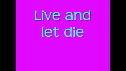 Guns N Roses - Live And Let Die 
